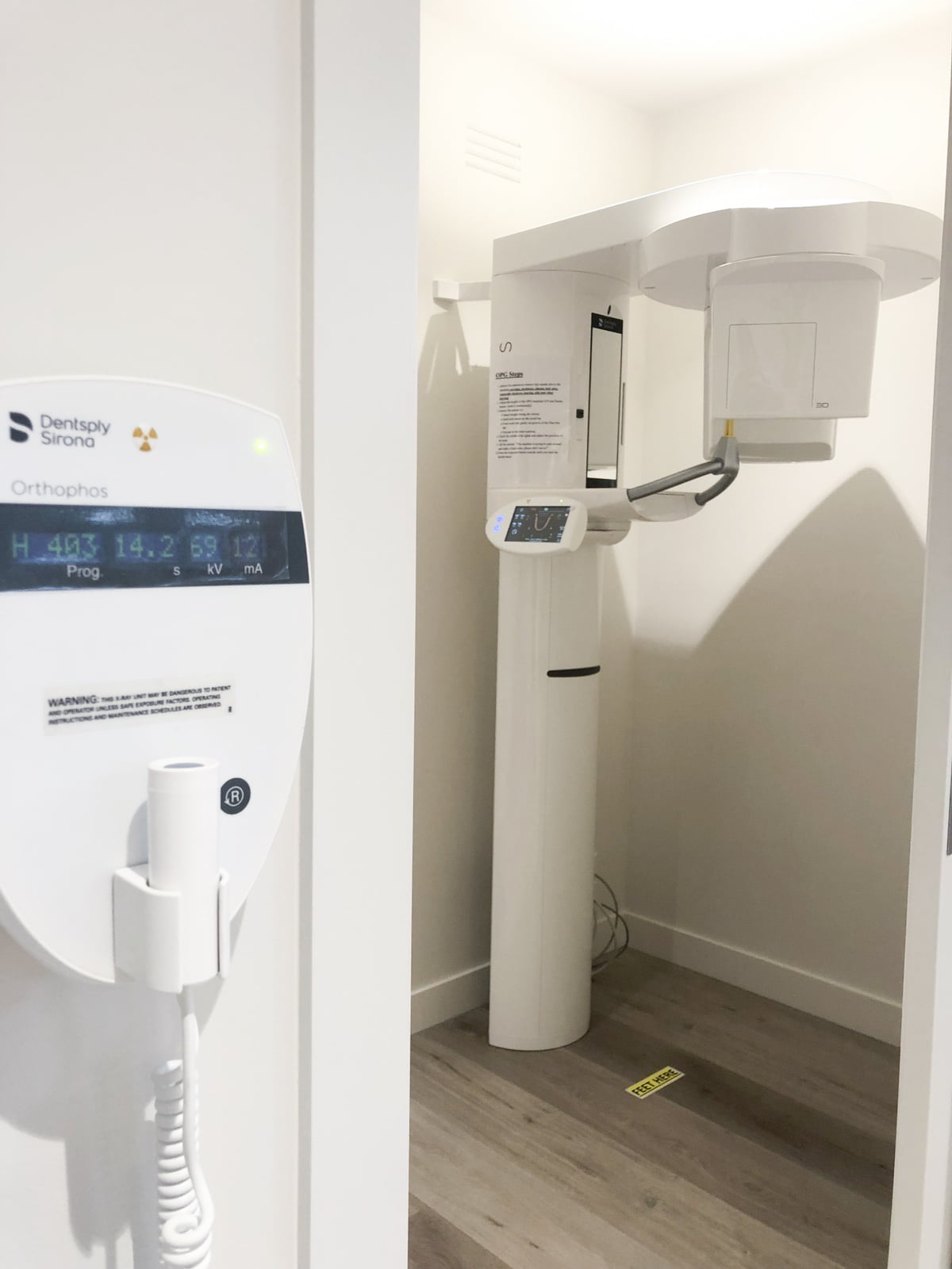 The clinic's dental X-ray unit
